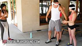 from yoga stretches to public pounding olive glass dares it all