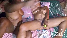 She Triggers Multiple Orgasms Using Huge Cucumber