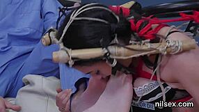 Bound Slut Endures Brutal Anal in Painful Assylum Therapy