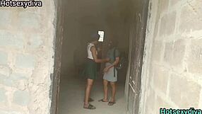 Naughty schoolboy fucks two horny college girls in steamy threesome