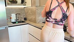 Stepson Pounds Russian Stepmom Pussy To Dodge Housework Chores