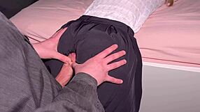 Just Rubbing? He Rips Panties and Pounds Girlfriend's Wet Pussy Deep!