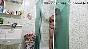 i watch my stepmom's huge tits bounce in the shower