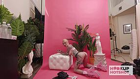 hey sasha beart, your big natural tits look perfect for bryan gozzling's rough pussy licking backstage??