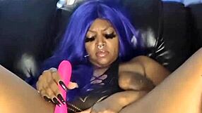 Squirting Black Amateur Kim Ocean Soaks Everything!