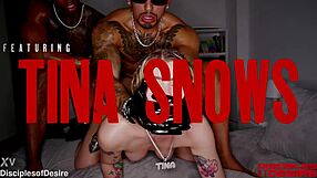 Tina Snow Takes Massive Black Cock Smashing Her Irish Pussy Raw Hard