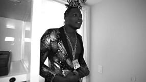 Pawg bombshell chokes on black monster cock before doggystyle pounding!