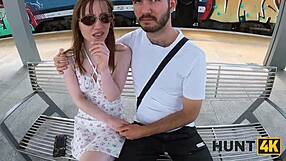 stripping for the job turns into hardcore office fuck with ripped clothes czech pickup style