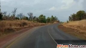 damn this beautiful african babe gives the sloppiest deepthroat in the backseat