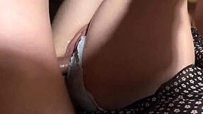 whoops, accidental fuck with friend's gf during kinky pussy rub ends in panty cum