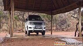 damn this beautiful african babe gives the sloppiest deepthroat in the backseat