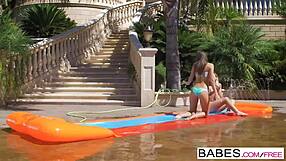 Eliza Jane and Tara Ashley Slip Slide into Hidden Milf Action