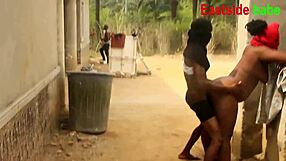 african married man spies on neighbor bathing outside 💦🛁