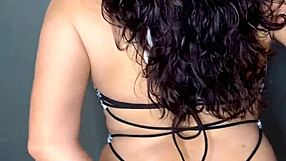 Latina gags on monster cock with sloppy deepthroat choking