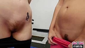 alix lovell and her busty milf workout partner lick big pussy lips in lingerie