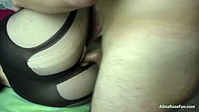 young amateur model's big ass fucked in tight leggings