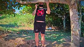 i licked her sweaty armpit and salty beach pussy