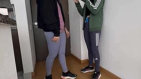 Trainer lesbian sex paid by cuckold husband feels so wrong hot?