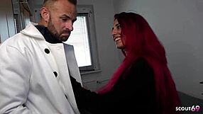german teen dani luve's saggy tits tempt cop for risky bareback
