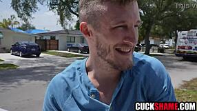 cuckold hubby shares ebony wife to skip car accident bill