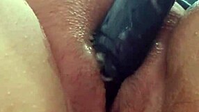 she gets so excited on phone call fingers her wet creamy pussy hard