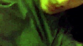 Blindfolded babe sucks old man's throbbing cock hungrily now