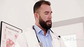 husband watches doctor unveil alison rey's hospital pounding secret