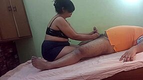 Indian Bhabhi's Juicy Pussy and Ass Crave Electrician's Thick Cock