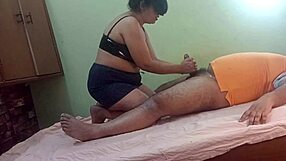 Indian Bhabhi's Juicy Pussy and Ass Crave Electrician's Thick Cock