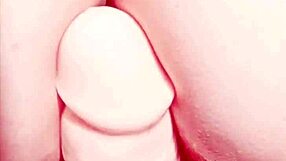 mature wife spreads her huge shaved pussy lips close up teasing wet