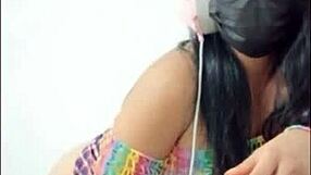 Curvy Latina Cuckold Opens Wet Pussy Wide Inserts Huge Pink Dildo Teasing