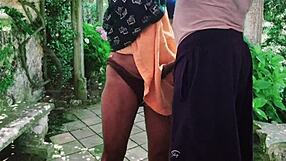 Girlfriend moans wildly getting fucked hard outdoors by you