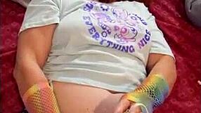 Hotwife Steffi dances in lingerie teasing her mature milf pussy promo