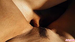stepsis grabs my huge cock handjob closeup while driving pov