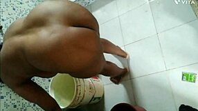WIFE CHEATS While HUSBAND Serves. DOGGY CREAMPIE FUN.