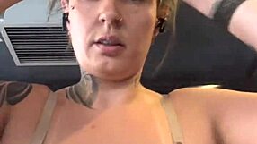 Gym workout forgot bra underneath! Buff guys stare at my soaking wet pussy pants!