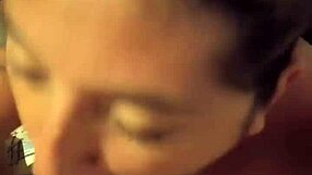 horny mexican puta sucks client's tattooed cock close up
