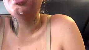 Gym workout forgot bra underneath! Buff guys stare at my soaking wet pussy pants!