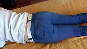 showing off my huge latina ass in and out of tight jeans compilation