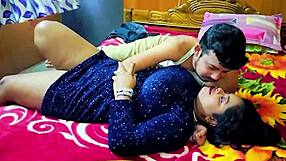 on wedding anniversary indian milf kneels for husband's deepthroat blowjob delight
