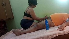 Indian Bhabhi's Juicy Pussy and Ass Crave Electrician's Thick Cock