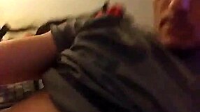 Blindfolded babe sucks old man's throbbing cock hungrily now