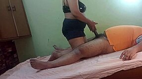 Indian Bhabhi's Juicy Pussy and Ass Crave Electrician's Thick Cock