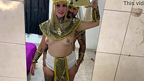He rams monster cock deep in tight ass and wet pussy she cums hard bareback