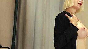 oh my god they walked in my fitting room while i changed... caught with panties down skirt up tits out!!