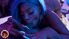 Watch honeydippedc bent over slurping beast's sloppy monster cock deepthroat