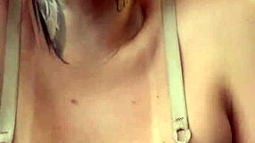 Gym workout forgot bra underneath! Buff guys stare at my soaking wet pussy pants!