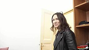 german scout lures tiny dirty milf cougar kristina grace into dp anal casting