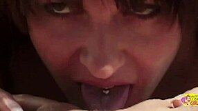 Naughty pool play busty blonde brunette pussy licking?