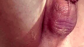 oiled ass stuffed with lube then machine fucked huge dildo solo
